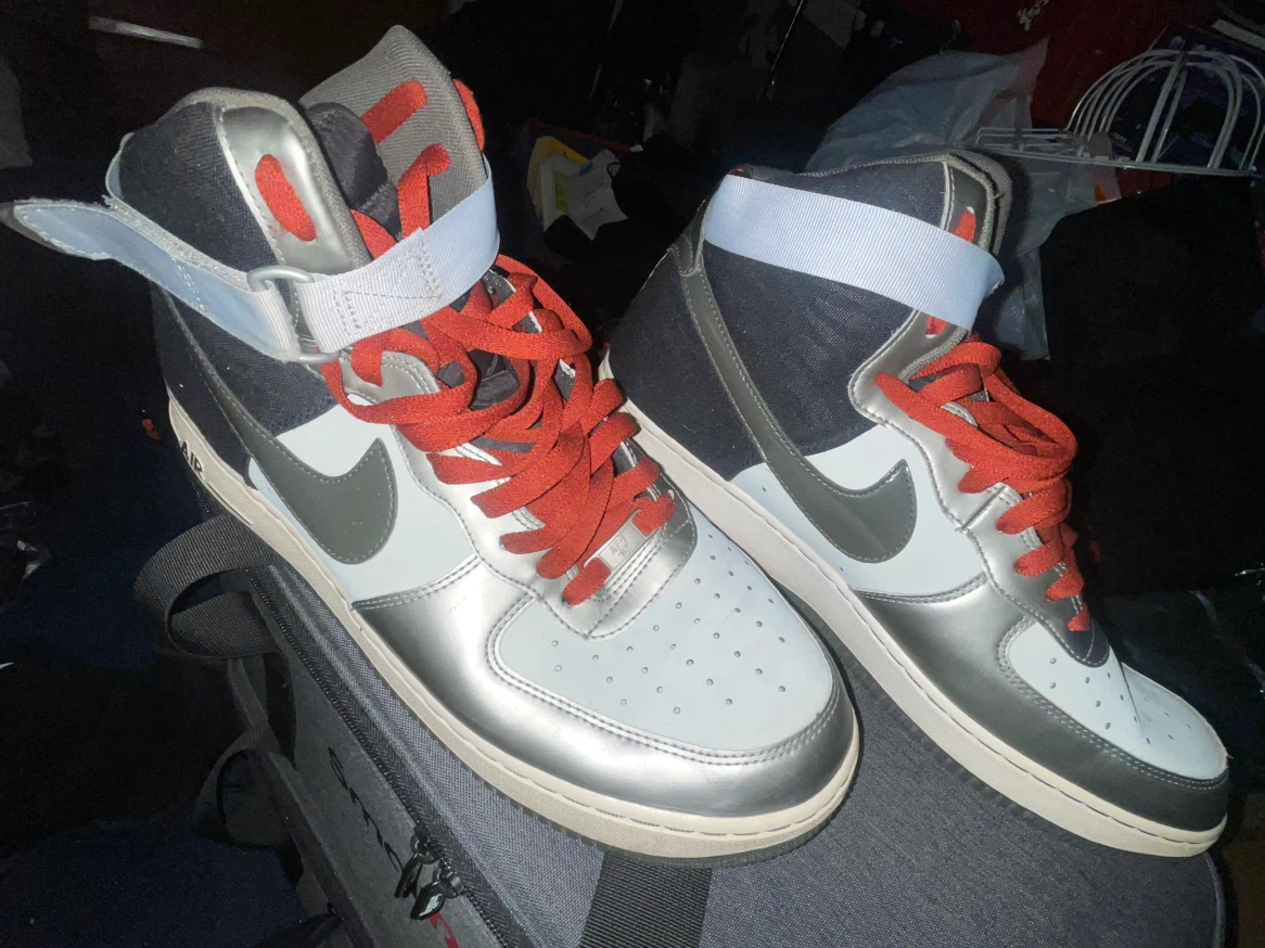 Nike Air Force 1 High 'Newsprint Pewter'  sz13 - photo 3