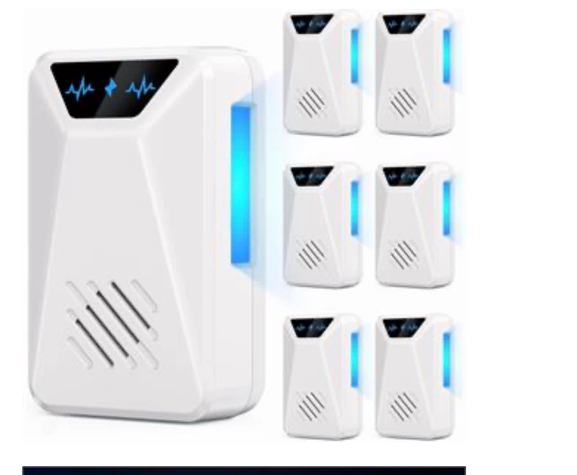 6 Pack Ultrasonic Pest Repeller Set