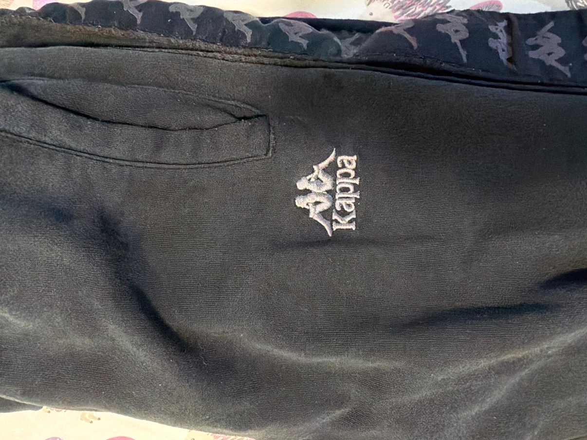 Kappa Black Track Pants