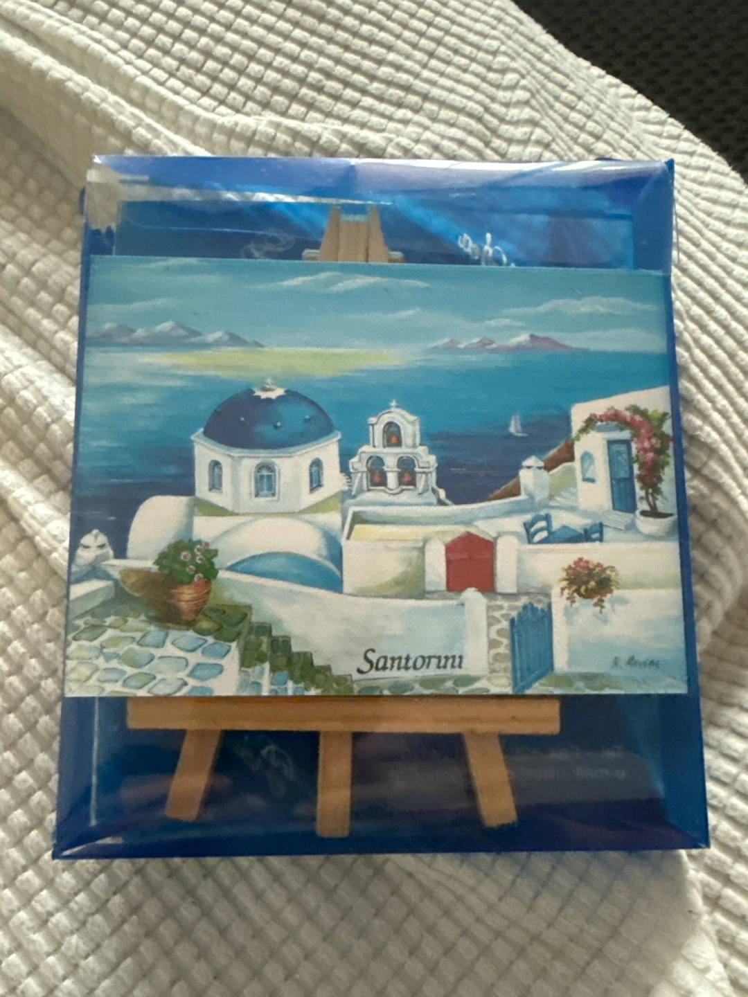 Pictures of Sea Santorini Mini Painting