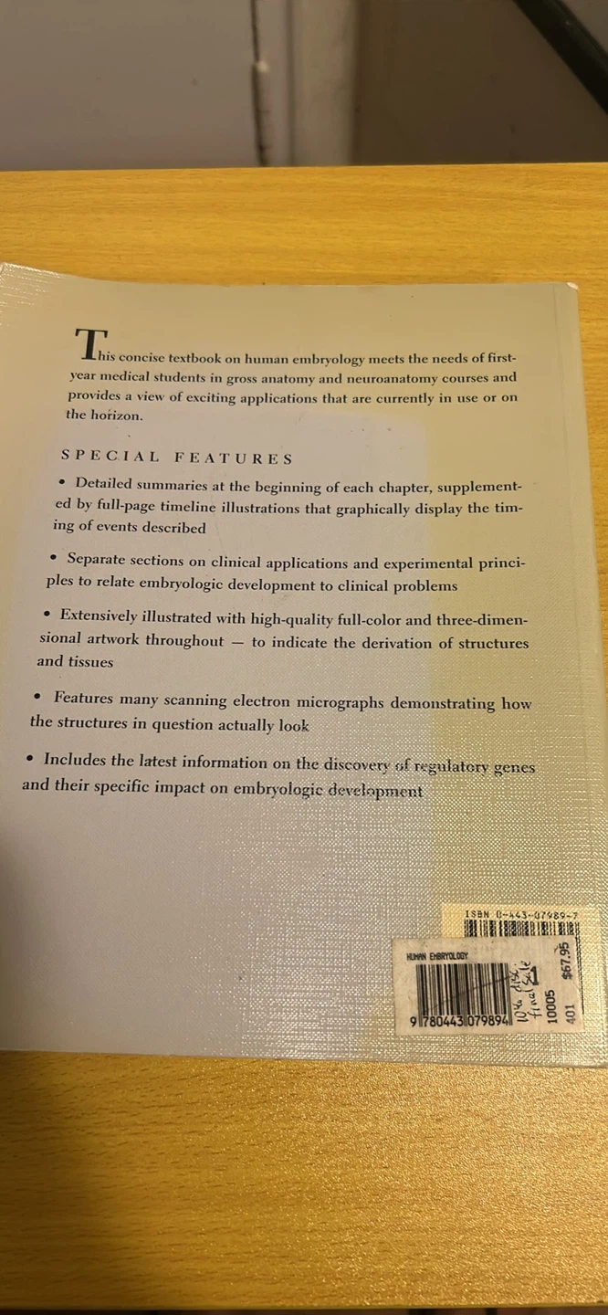 Human Embryology Textbook by William J. Larsen - photo 3