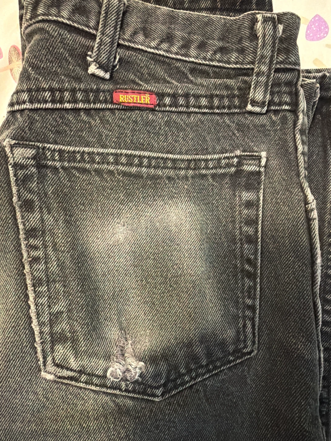 Rustler Black Denim Jeans