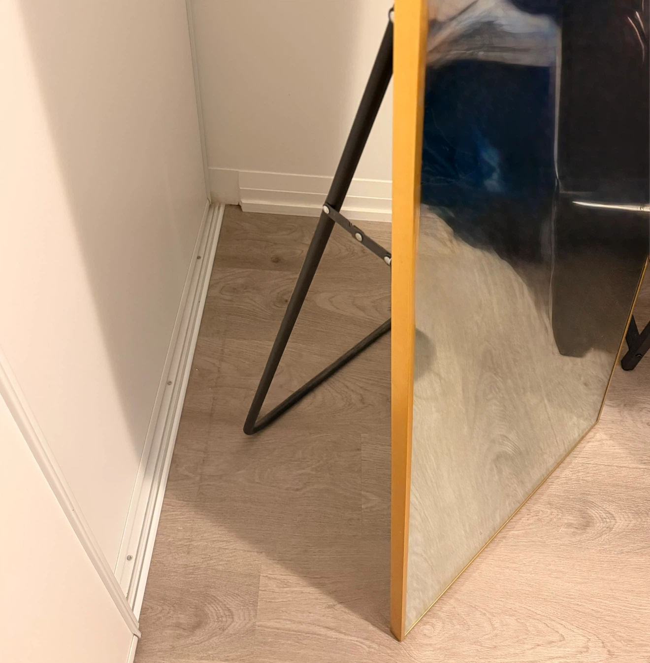Full-Length Gold Frame Standing Mirror - photo 2