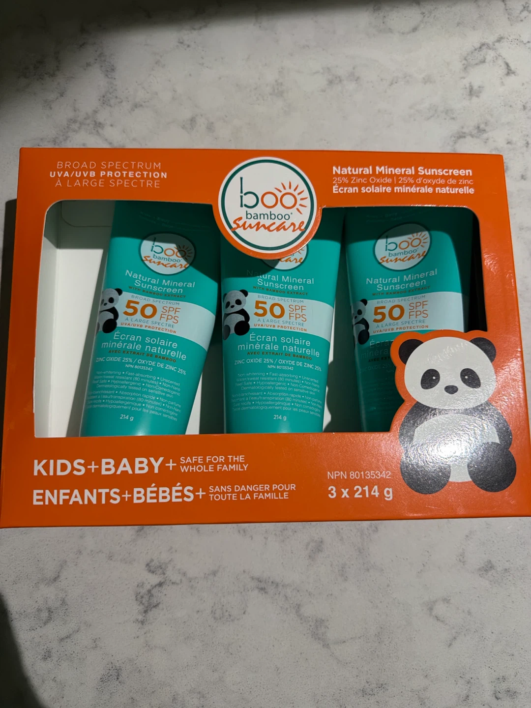 Boo Bamboo Natural Mineral Sunscreen 3-Pack