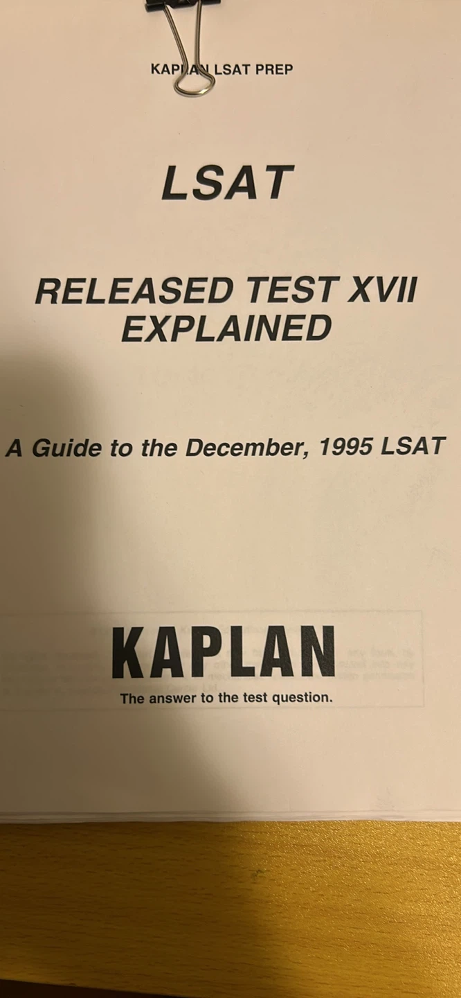 Kaplan LSAT Released Test XVII Explained
