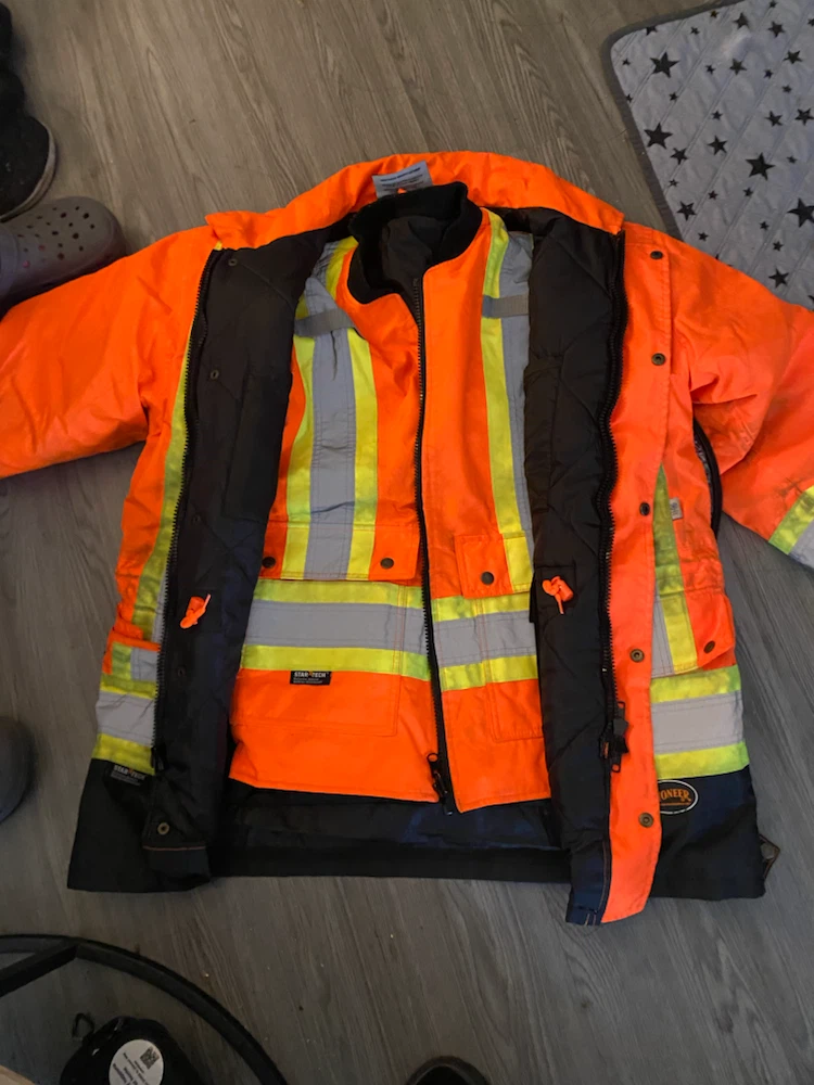Pioneer Hi-Vis Safety Jacket with Removable Liner
