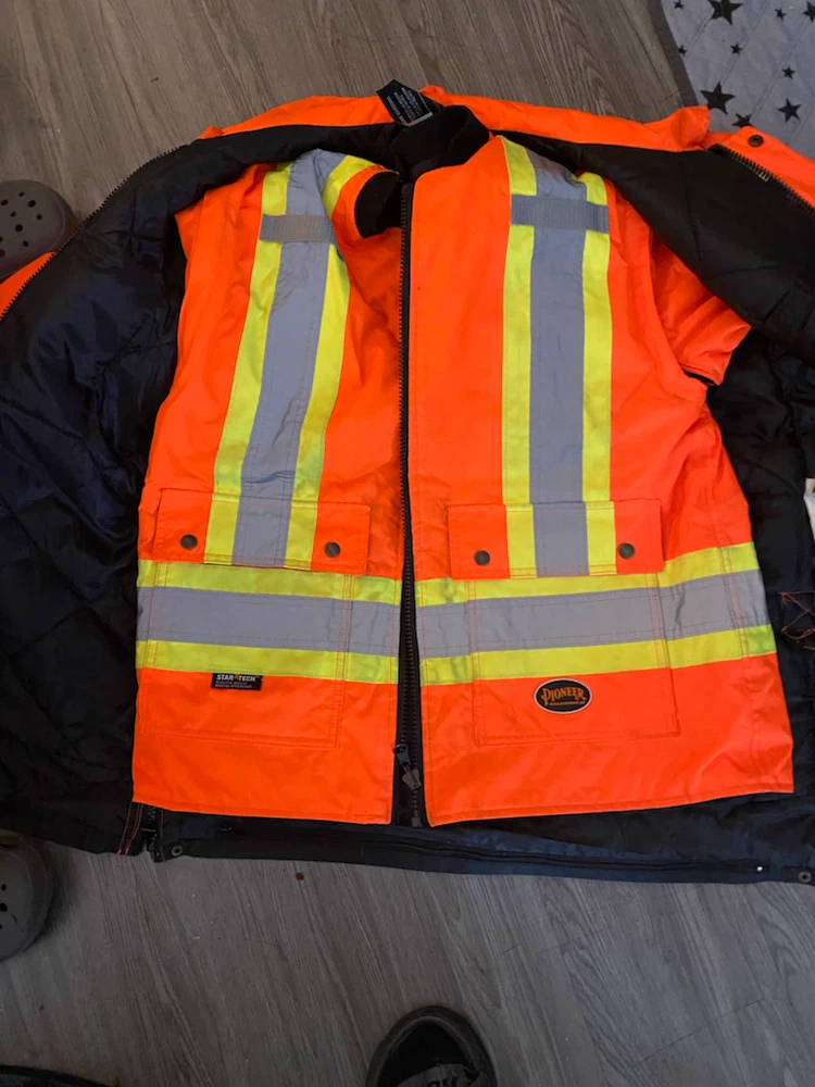 Pioneer Hi-Vis Safety Jacket with Removable Liner - photo 3