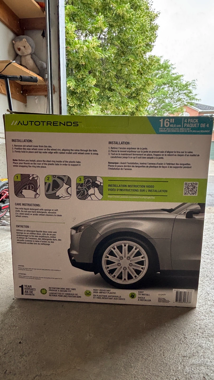 Autotrends 16-inch Wheel Covers - 4 Pack
