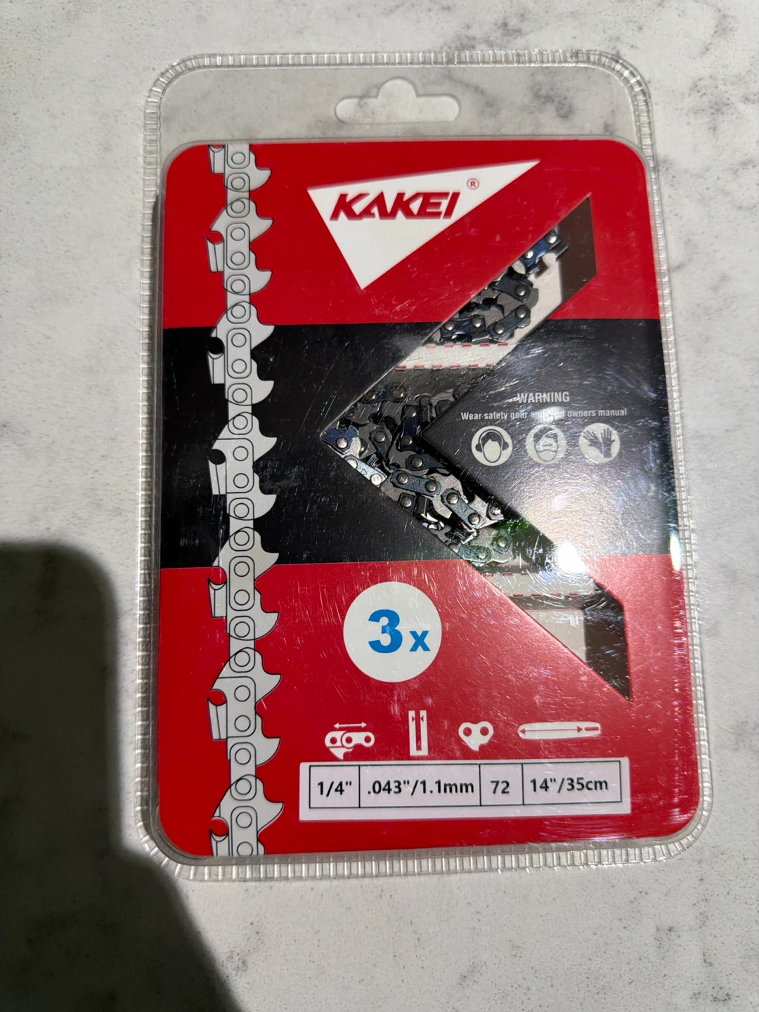 KAKEI Chainsaw Chain 3-Pack 14 inch
