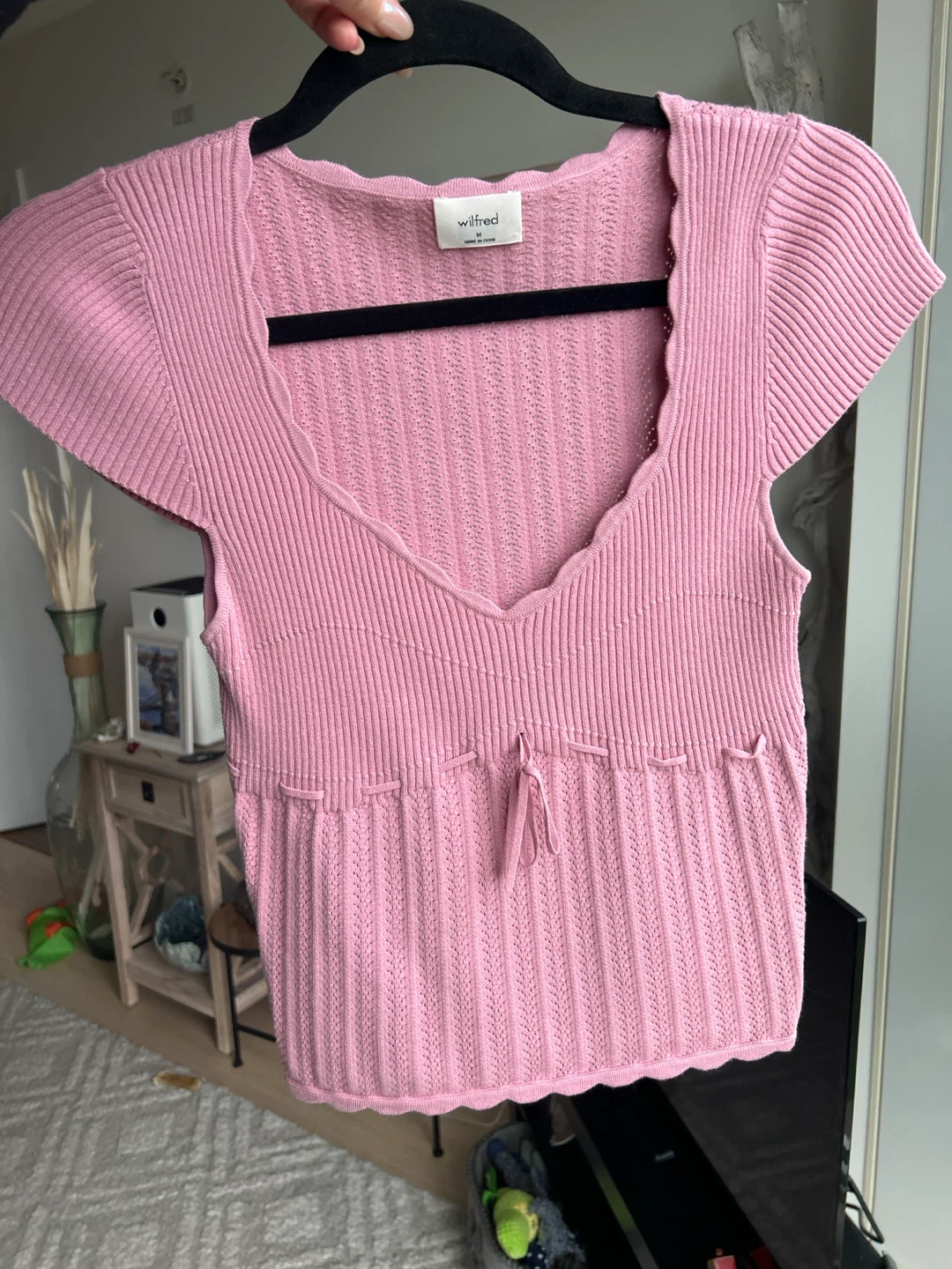 Wilfred Pink Knit Top