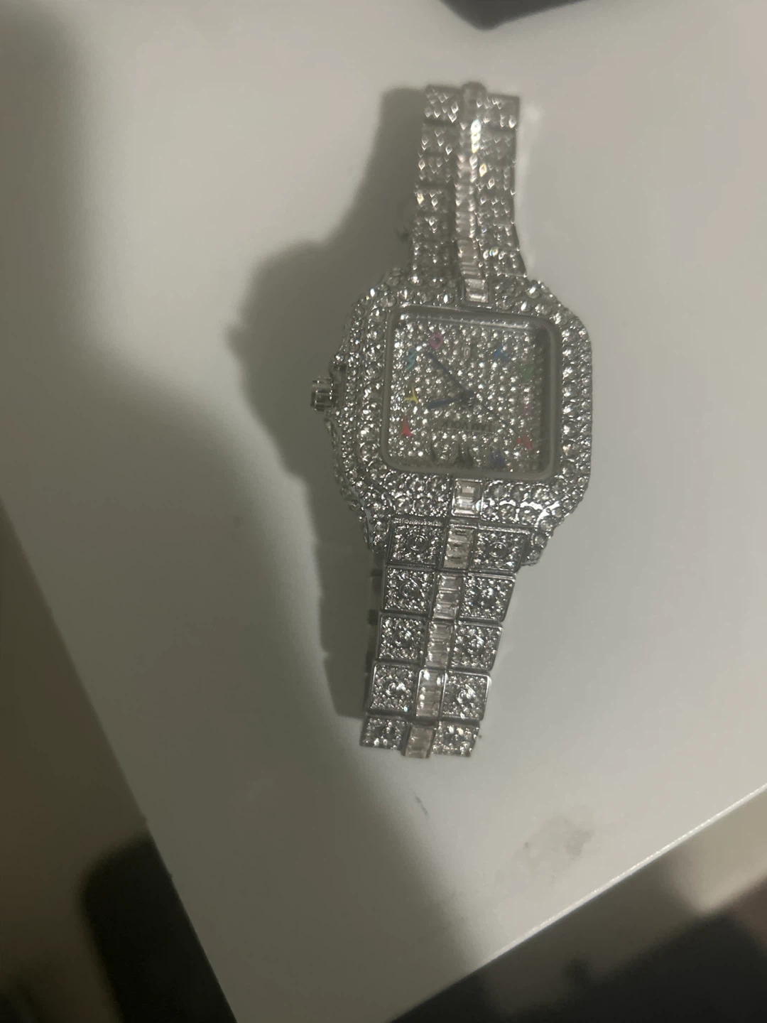 Iced Out Square Fashion Watch