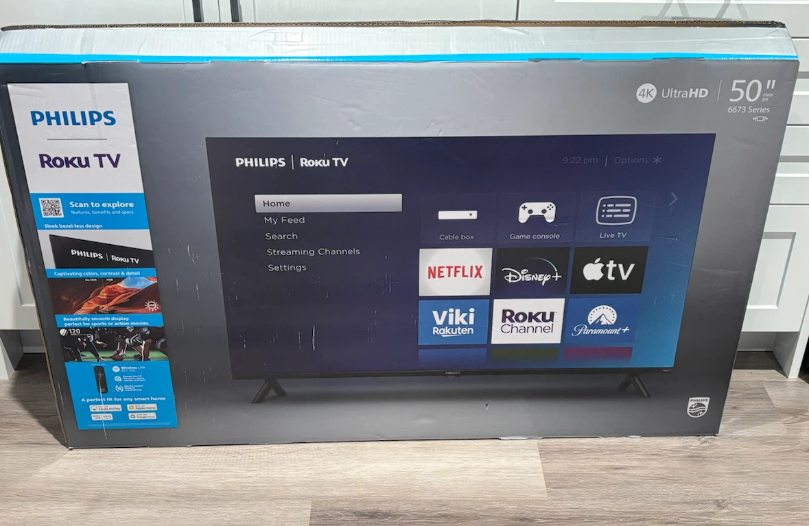 Philips 50" 4K Roku Smart TV