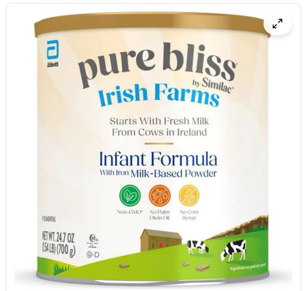 Similac Pure Bliss Infant Formula 24.7 oz
