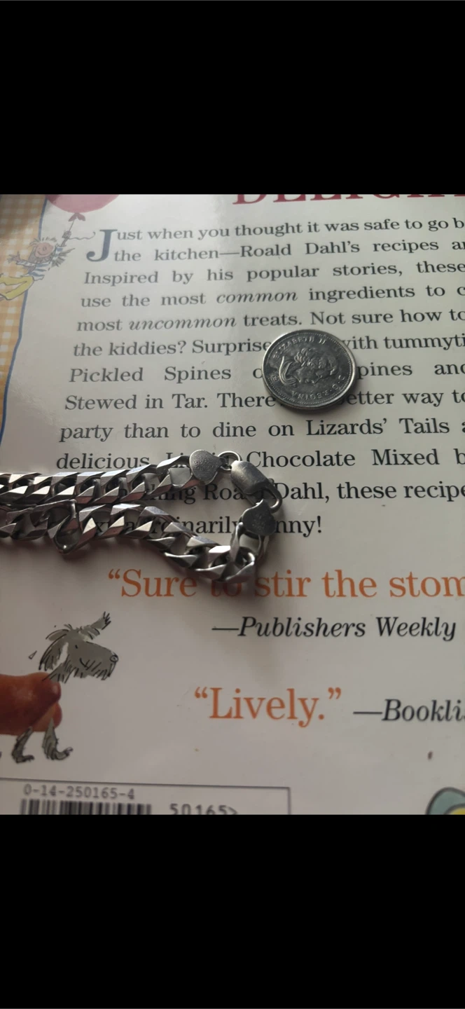 Silver chain bracelet
