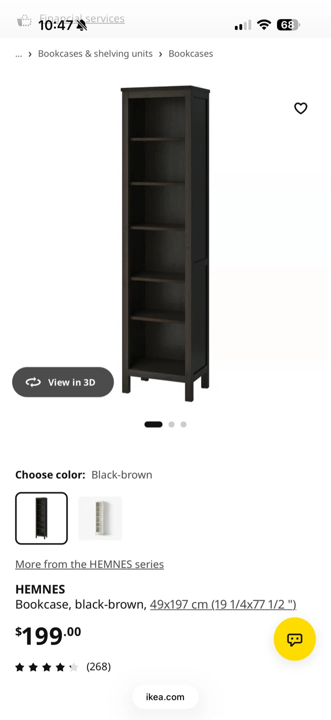 IKEA HEMNES Bookcase - Black-brown - photo 5