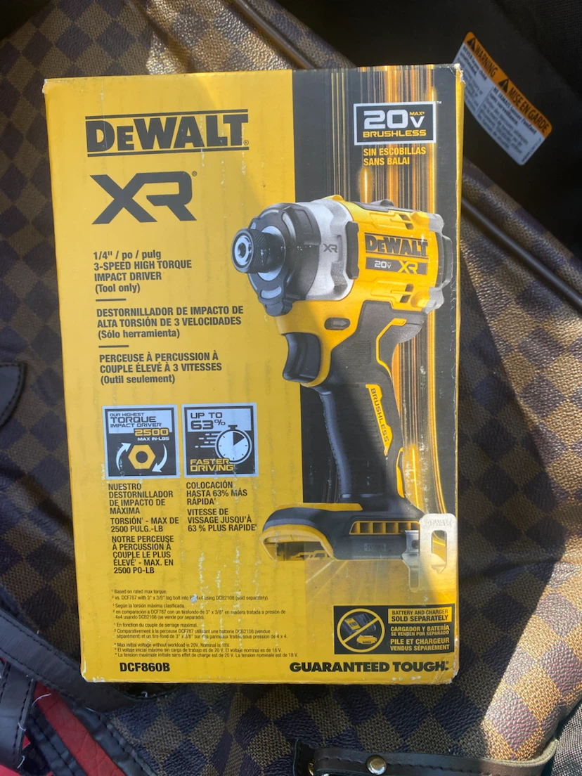 DEWALT 20V MAX XR Brushless 3-Speed Impact Driver DCF860B