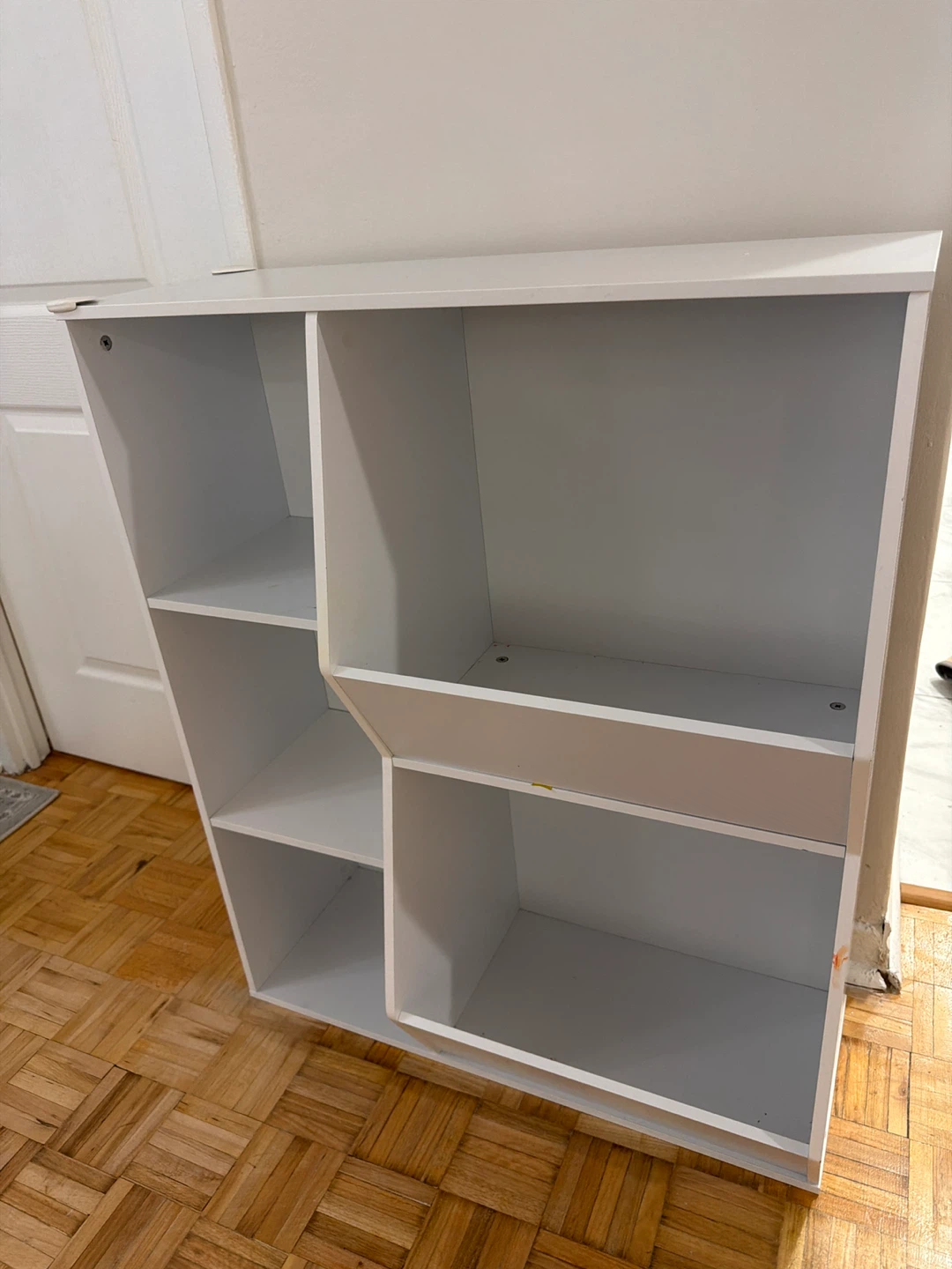 White Toy Storage Shelf