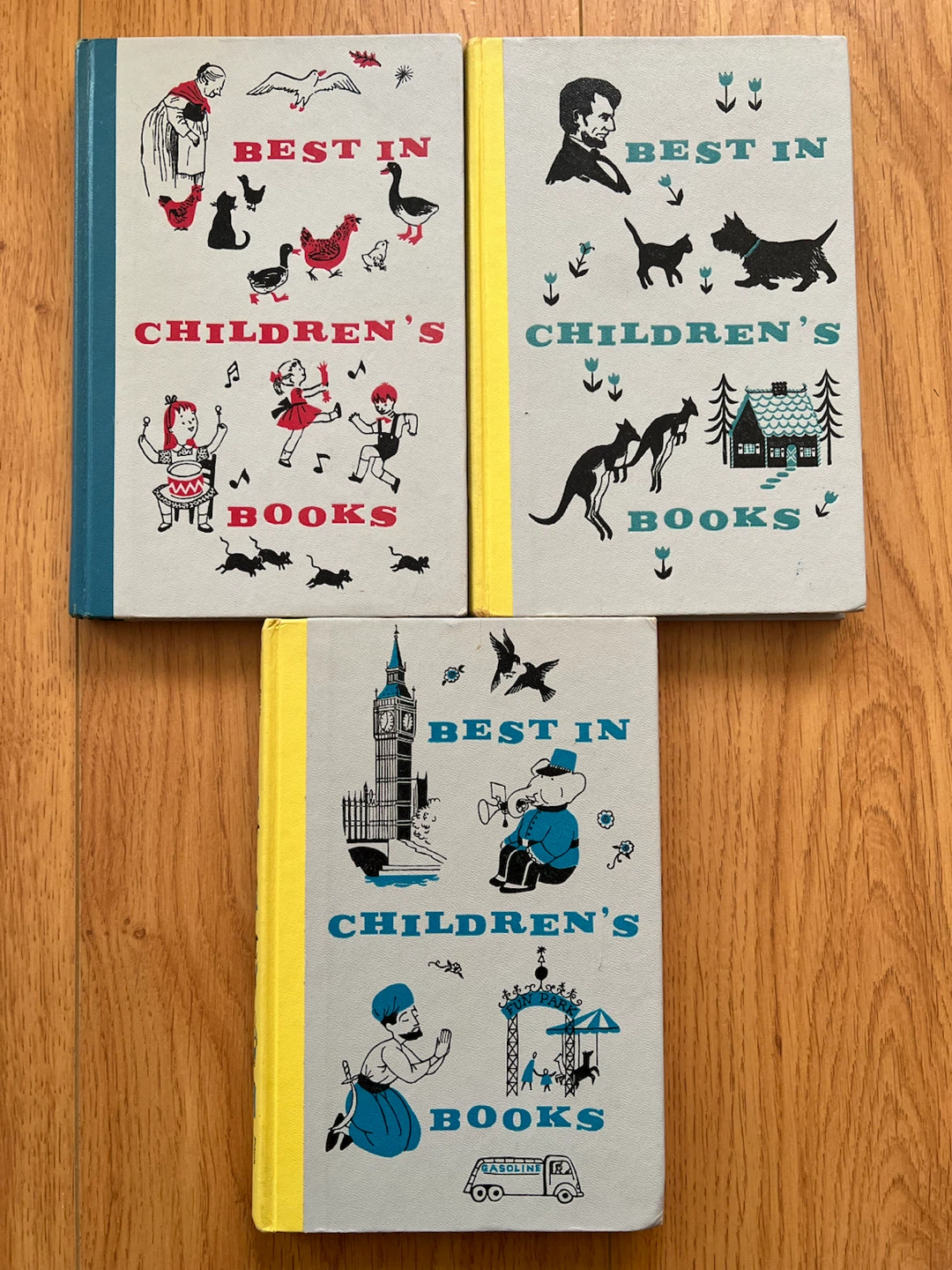 Set of 3 Best in Children's Books Vintage Anthologies