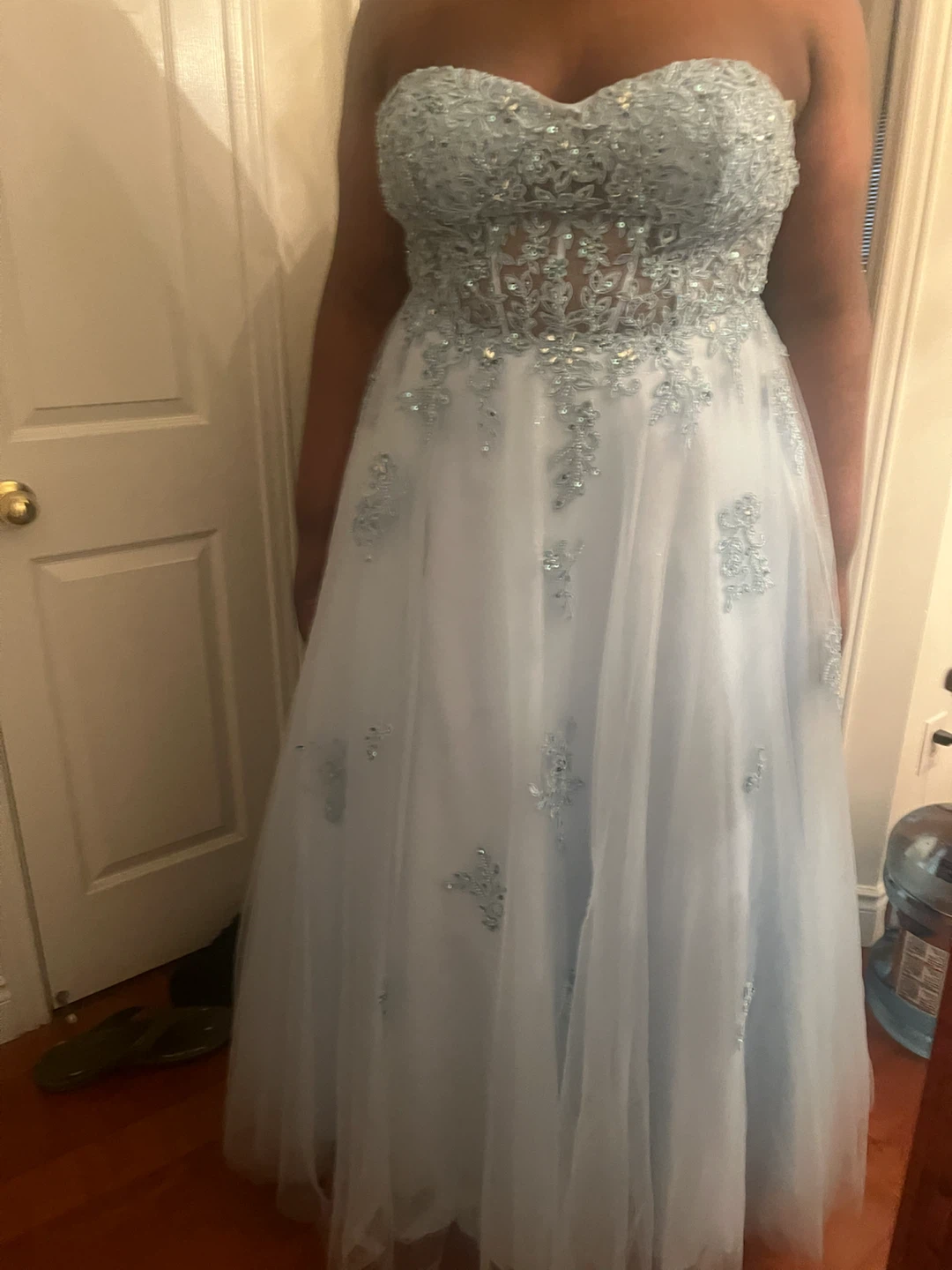 Light Blue Formal Evening Gown