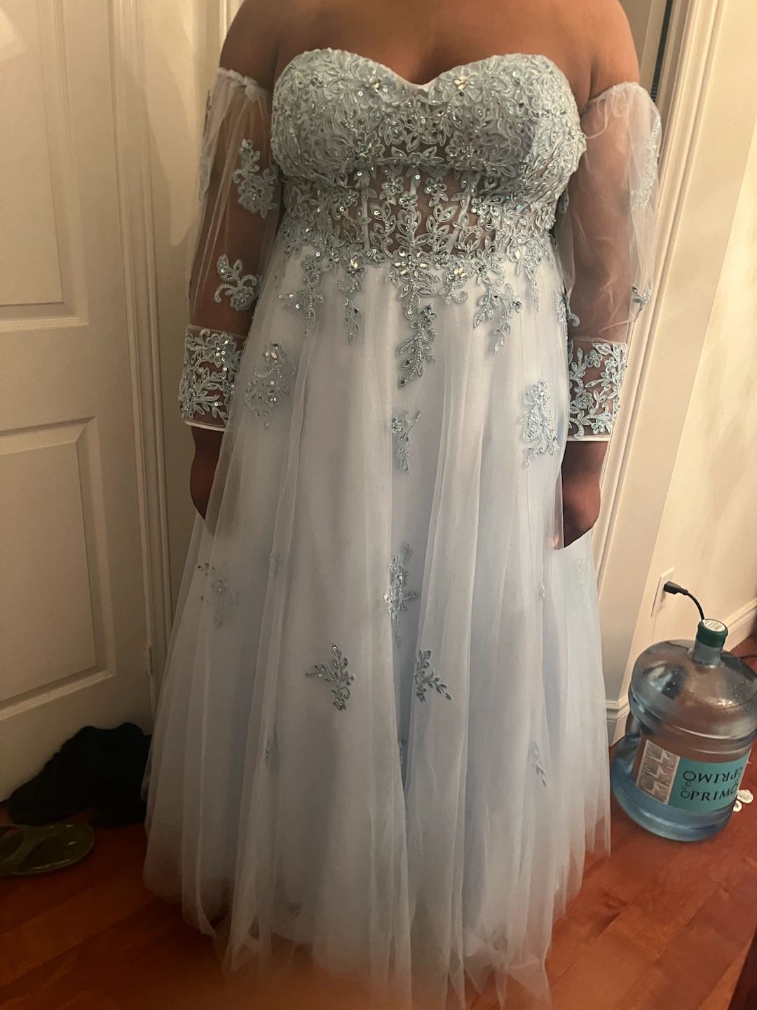 Light Blue Formal Evening Gown - photo 4