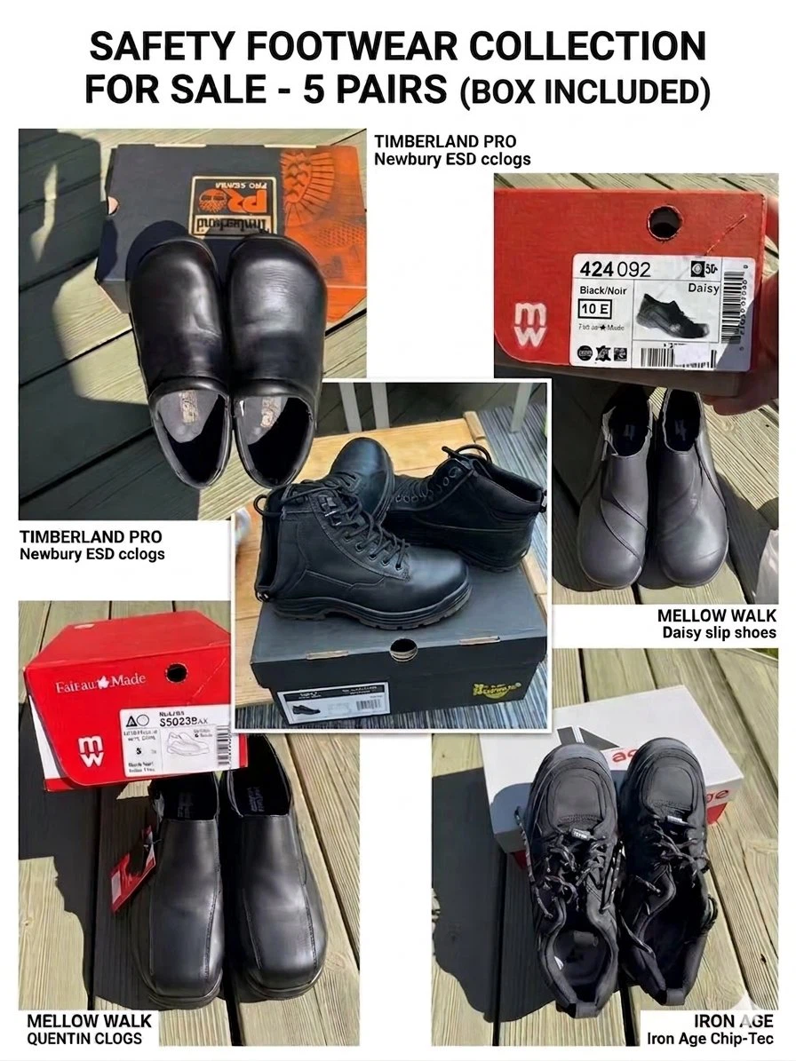 5 Pairs of Assorted Safety Footwear