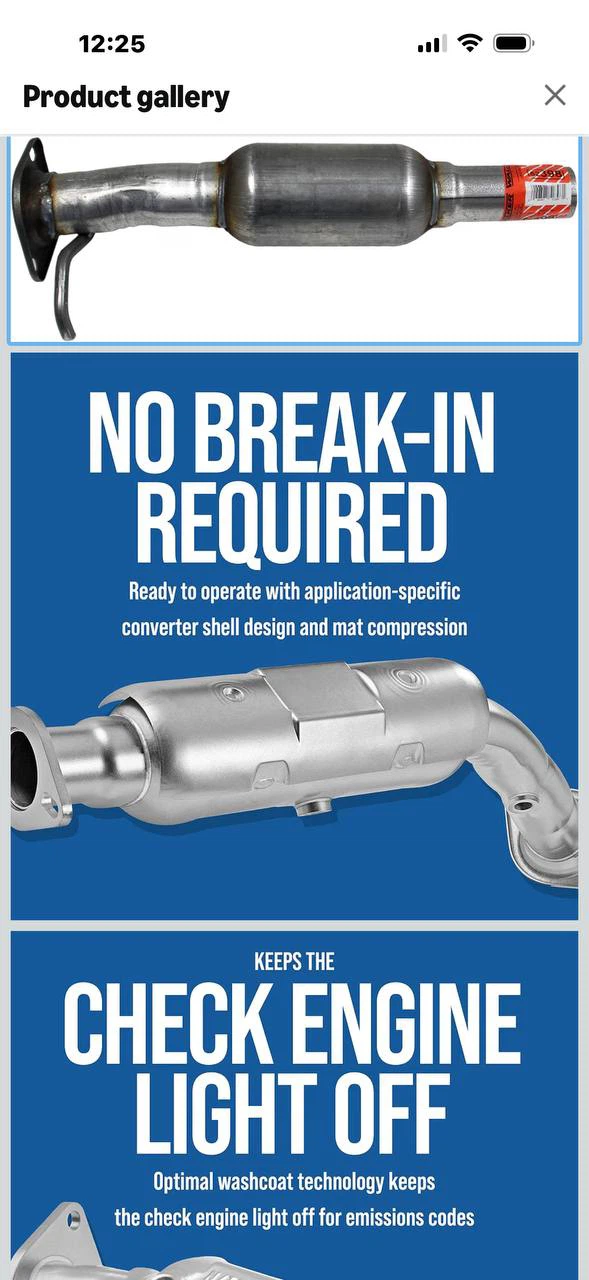 H989) Walker 52398 Direct Fit Catalytic Converter for Lexus - photo 2
