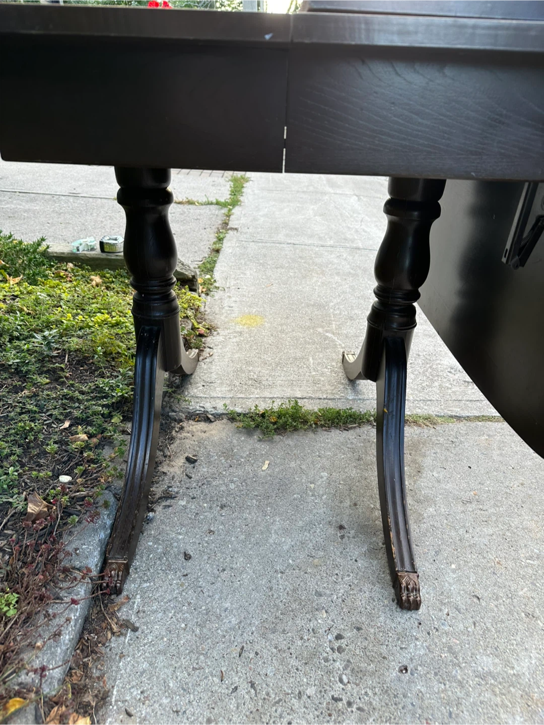 🆓 As Is drop-leaf dining table 🪵 - photo 4