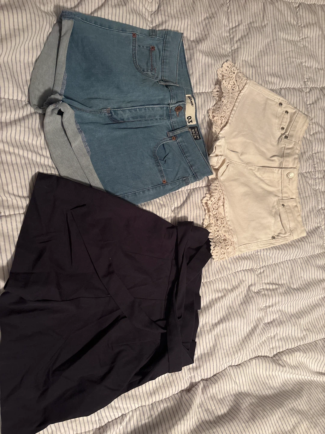 3 Pairs of Women's Shorts - Zara, garage and blue notes