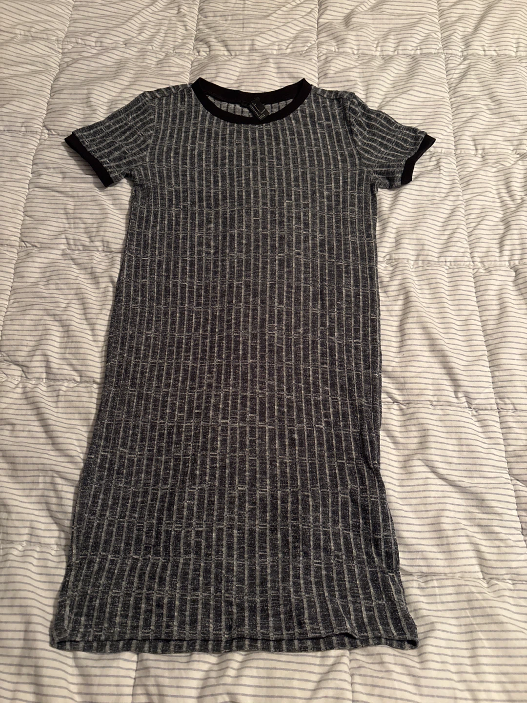 Ribbed Knit T-Shirt Dress