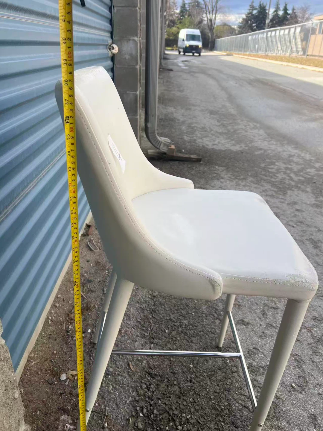 $25 for Set of Four White Bar Stools - photo 4
