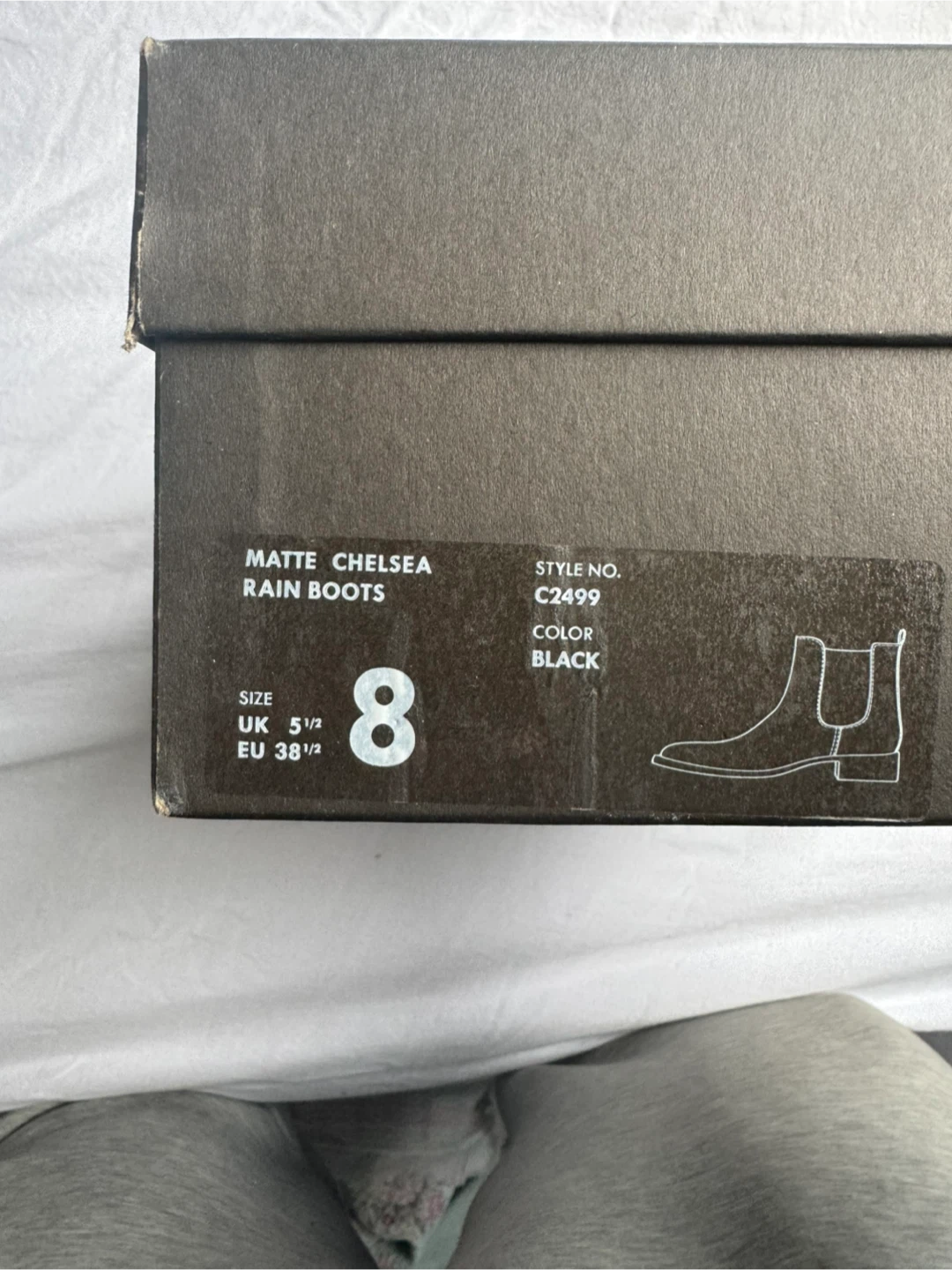 J.Crew Matte Chelsea Rain Boots - Size 8 - photo 4