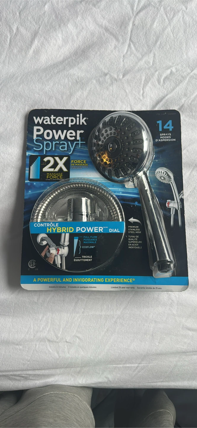 Waterpik PowerSpray+ Handheld Shower Head