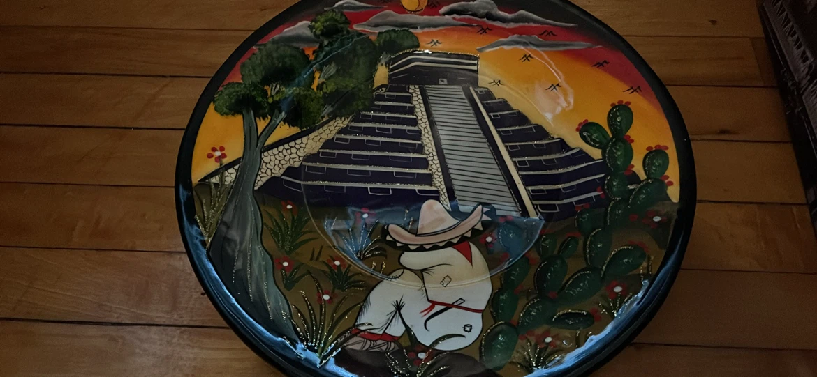 Hand Painted Decorative Ceramic Plate - photo 2