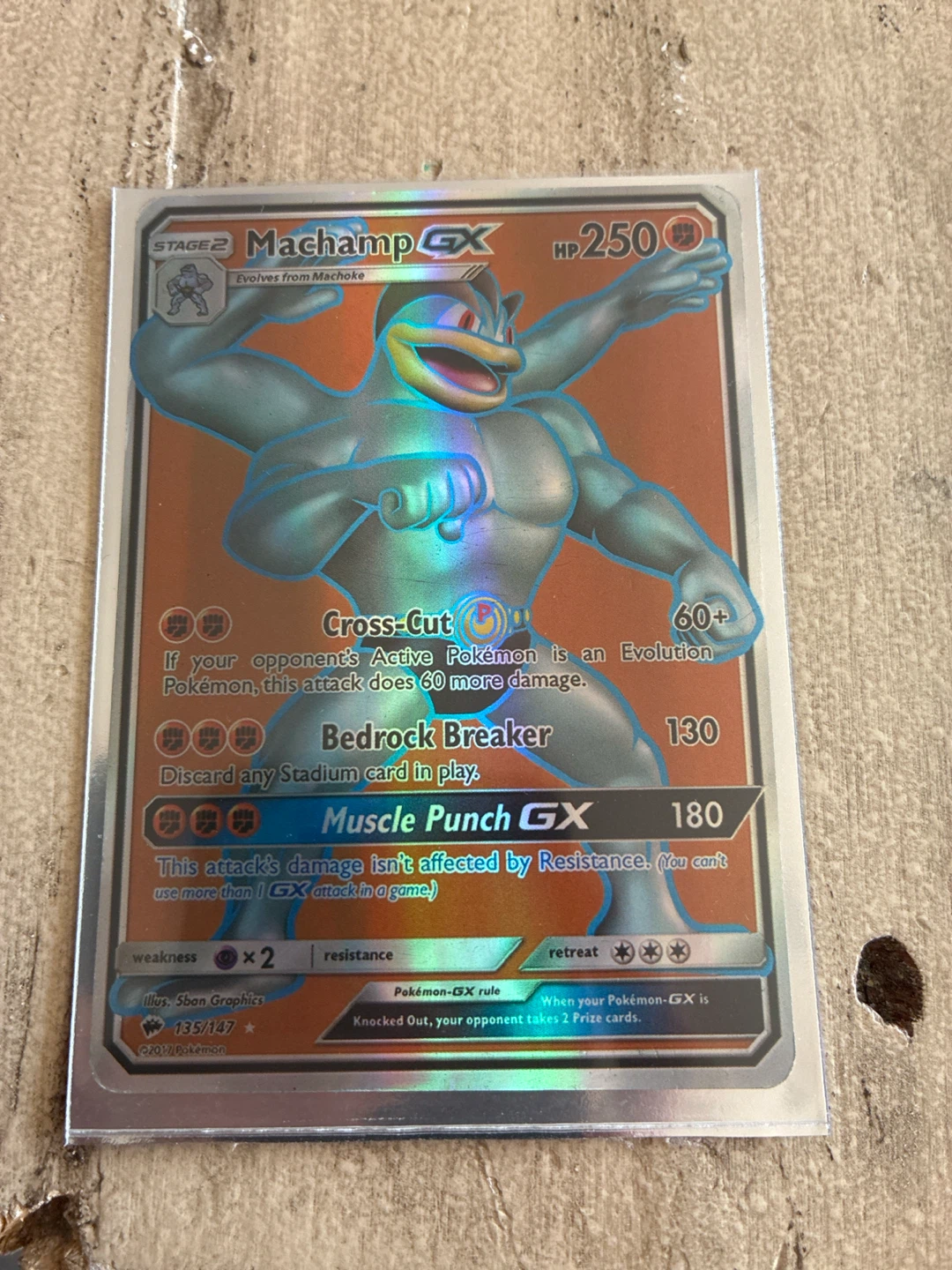 Machamp GX 135/147 Pokemon Card