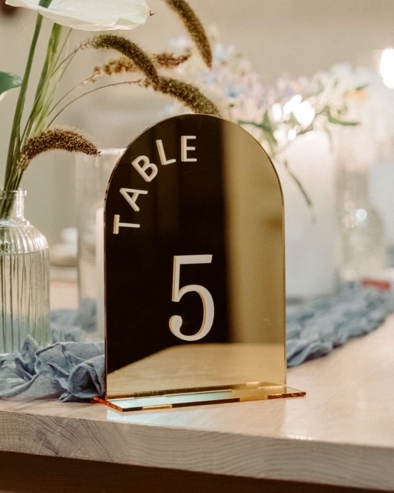 Gold Table Numbers