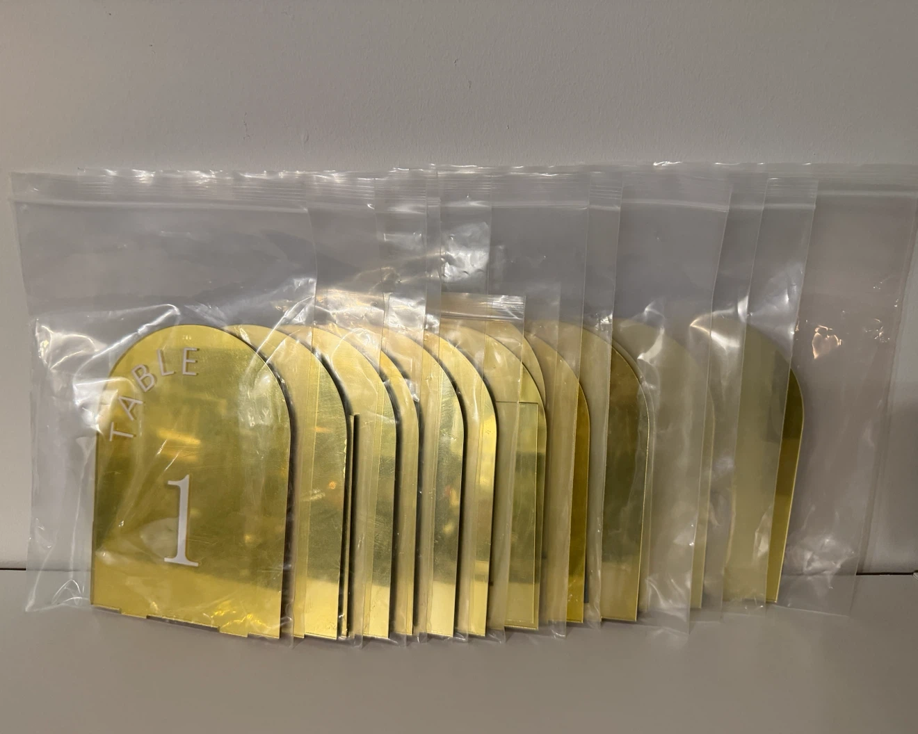 Gold Table Numbers - photo 3
