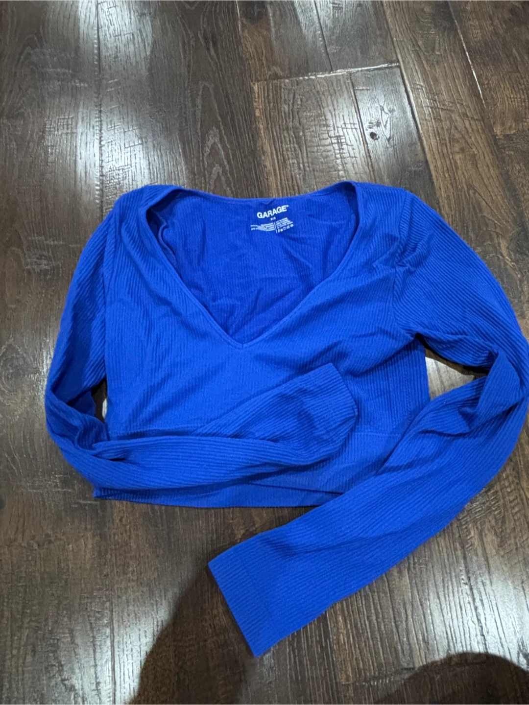 Garage Royal Blue Long Sleeve Top