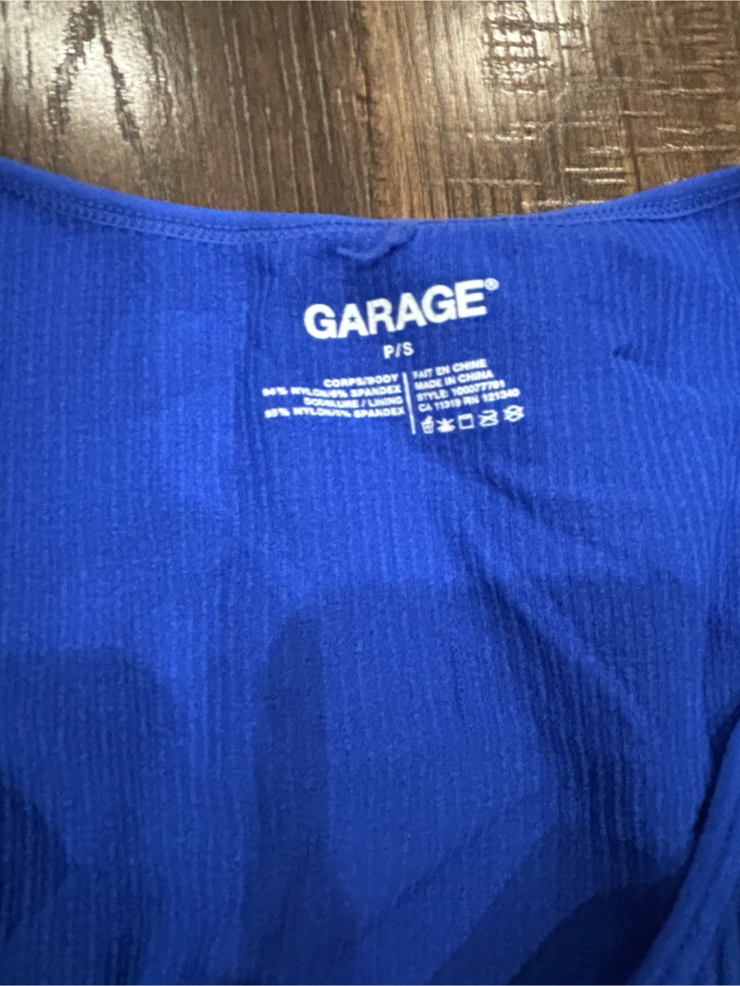 Garage Royal Blue Long Sleeve Top - photo 2