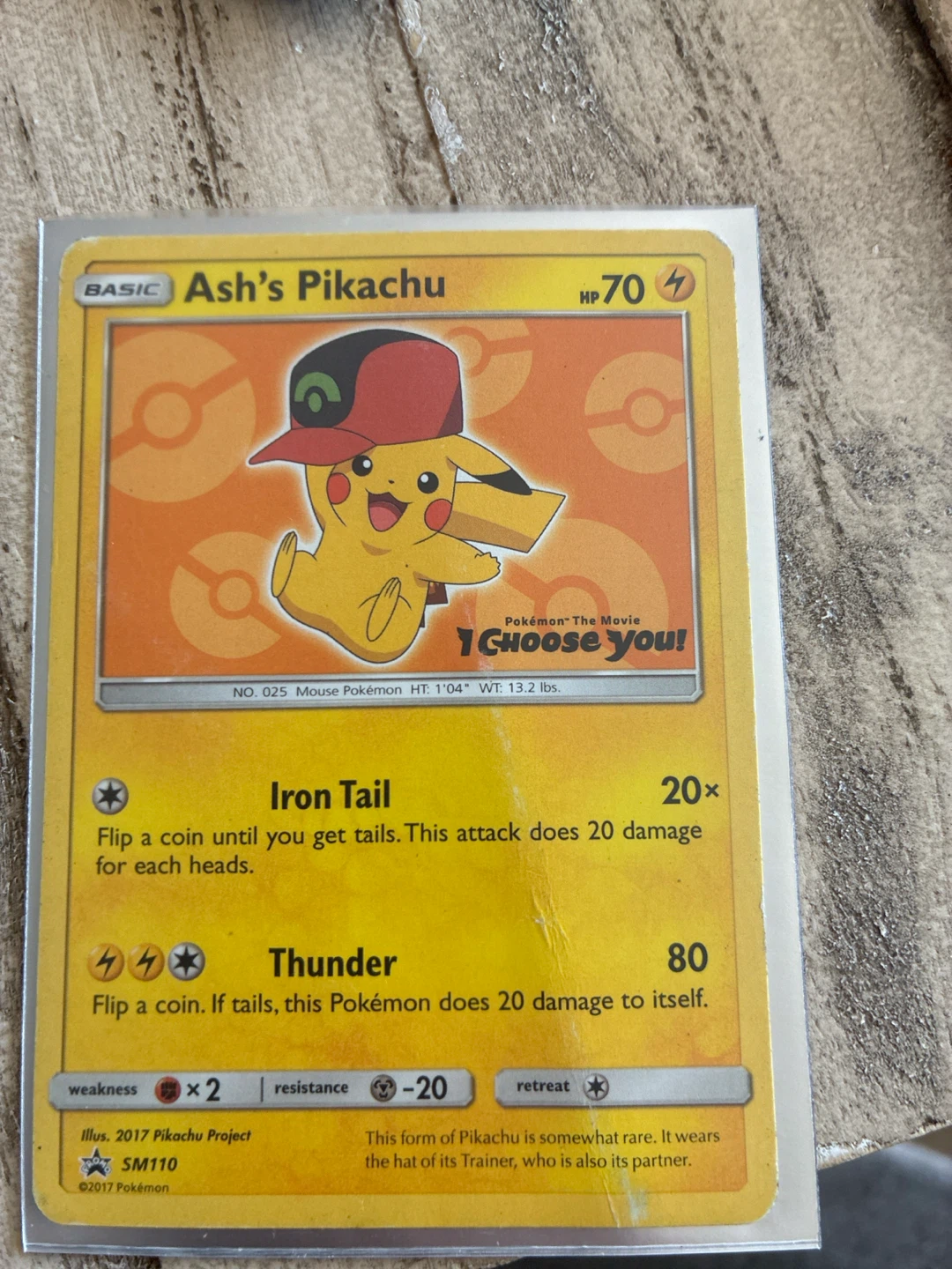 Ash's Pikachu Pokémon Card SM110