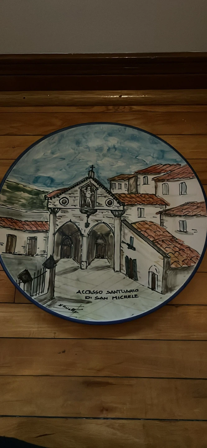D'Aniello Hand-Painted Decorative Plate-new