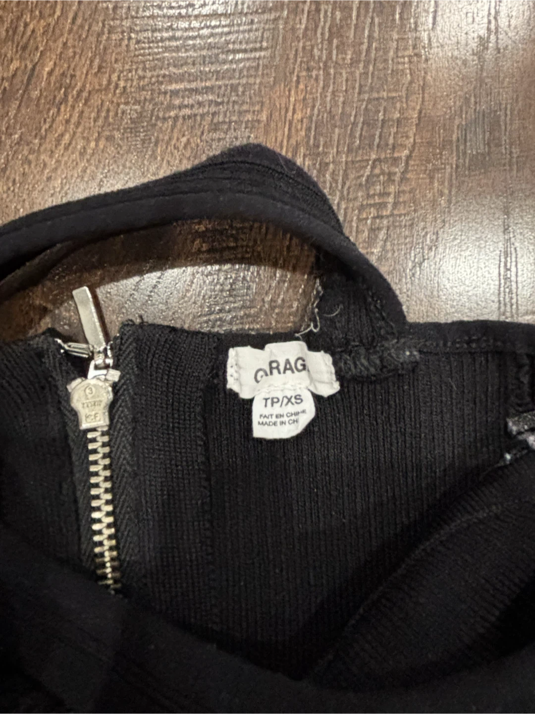 Garage black knit corset top - photo 2