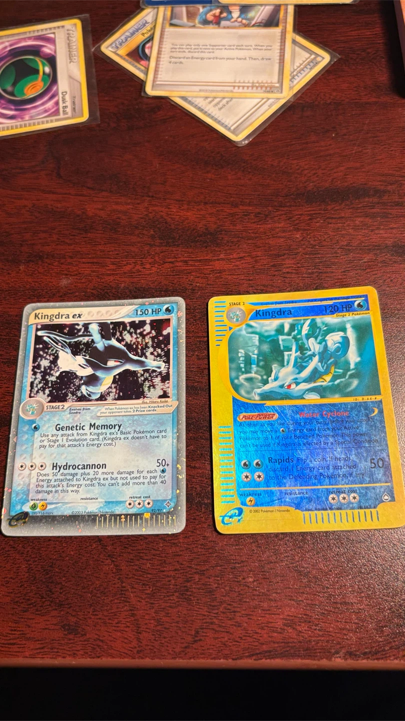 Kingdra Aquapolis and Kingdra ex EX Dragon Cards - photo 3
