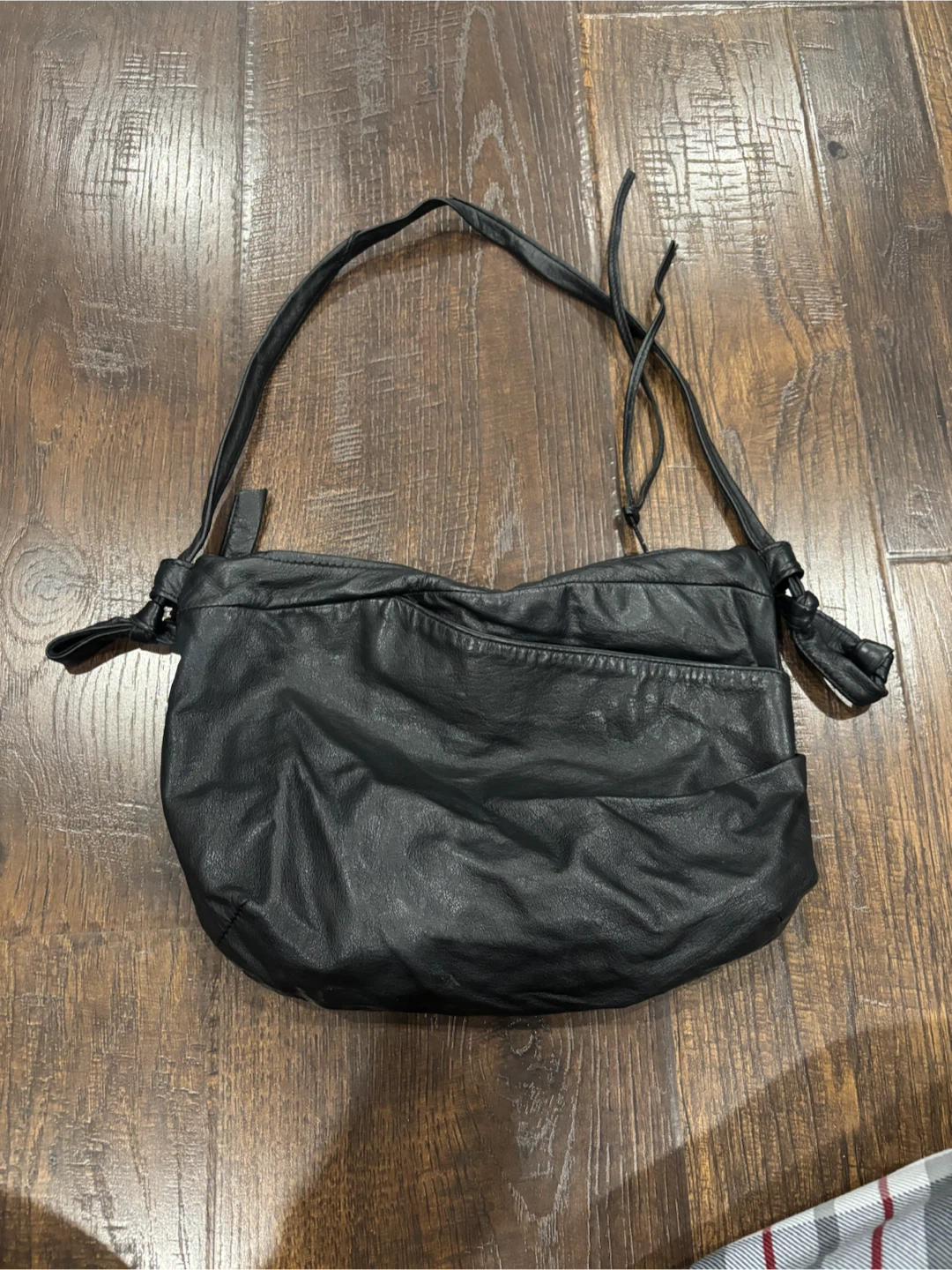 Erin Templeton Black Leather shoulder  Bag