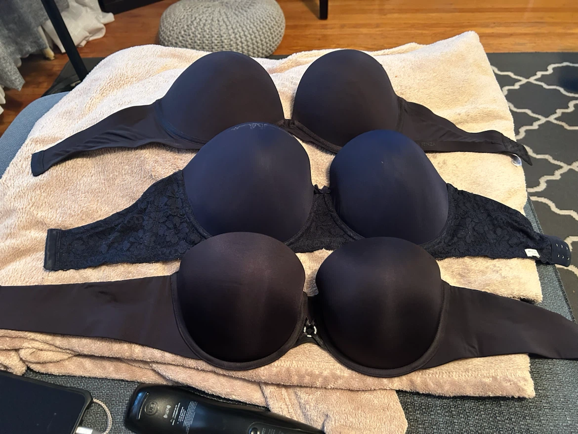 Set of 3 Senza Black Strapless Bras #freecycle