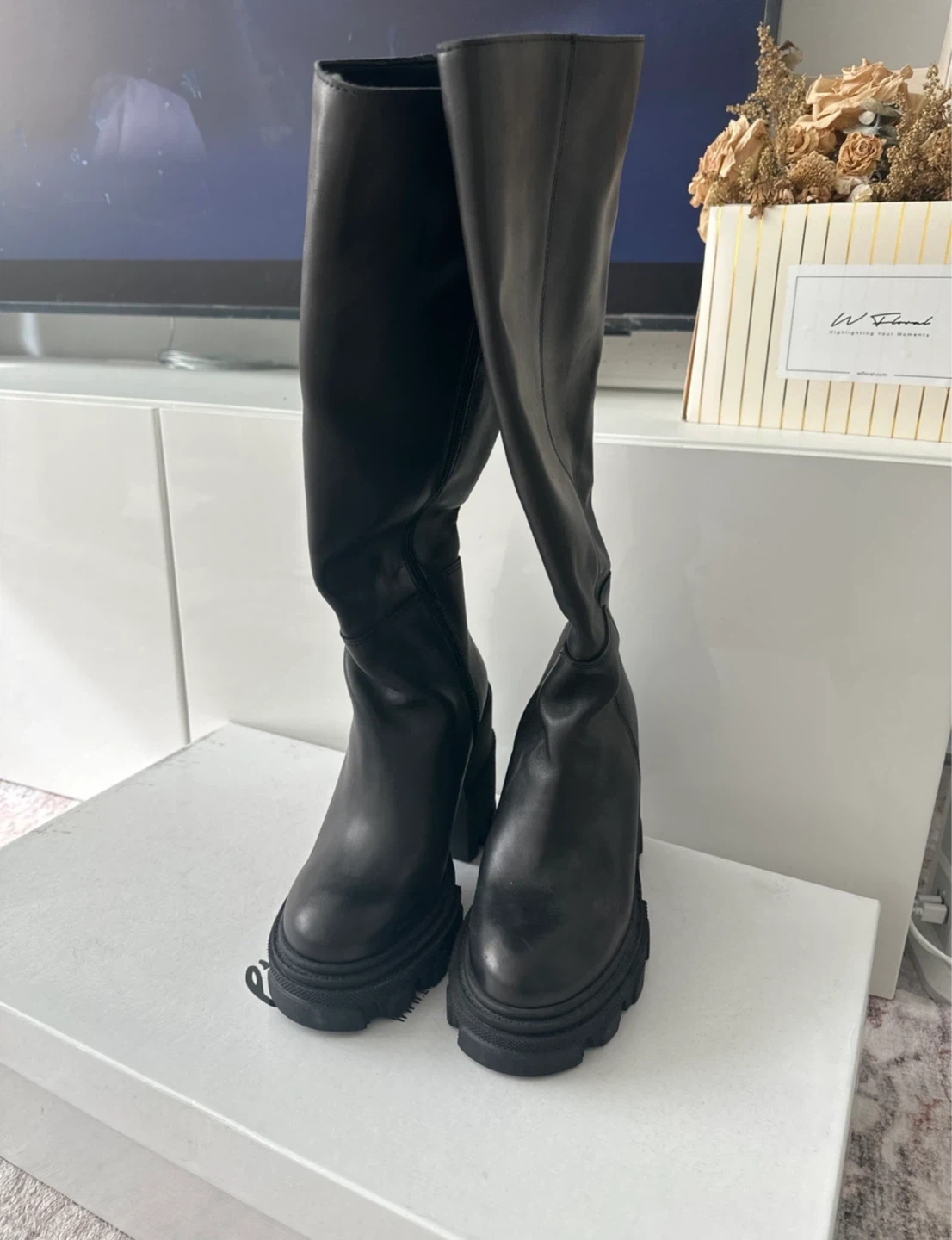 New - l'intervalle Chunky High Boots