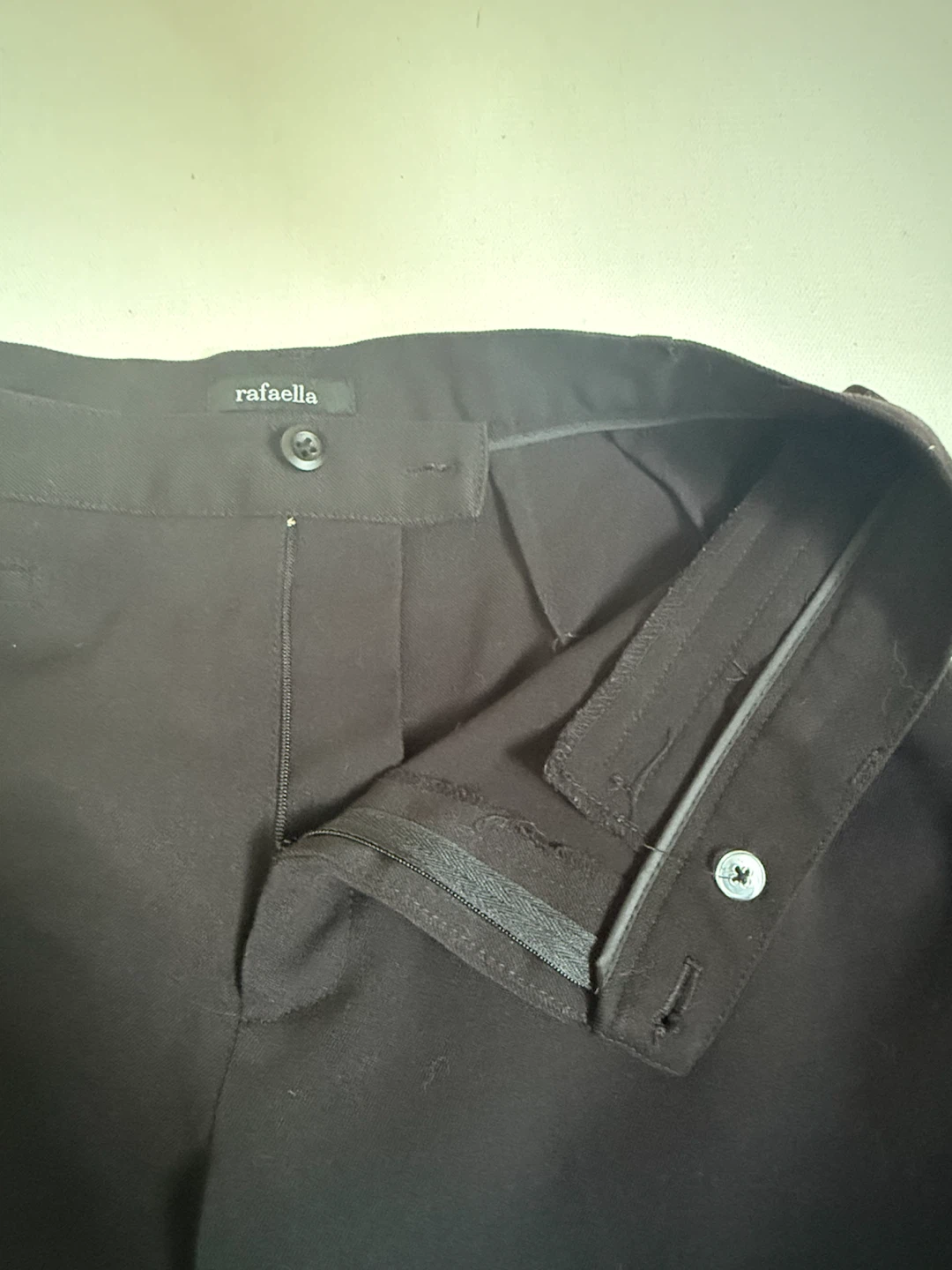 Rafaella Women’s Black Straight Leg Pants Size 6 Trousers - photo 5