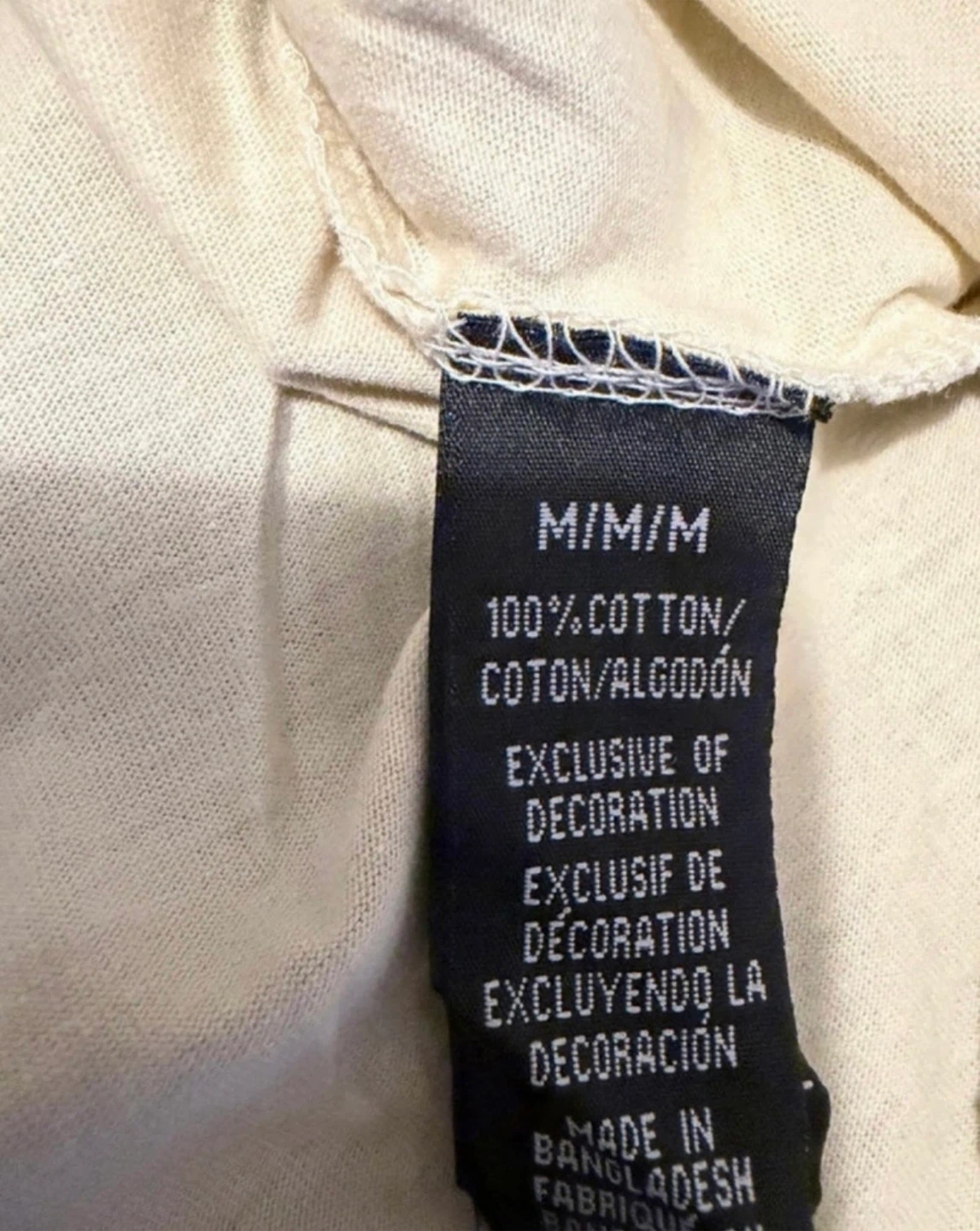 High Fashion-Essentials T-shirt - Cream - Size Medium - photo 5