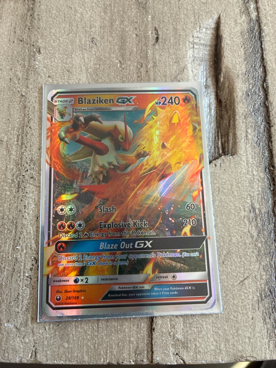 Blaziken GX Pokemon Trading Card