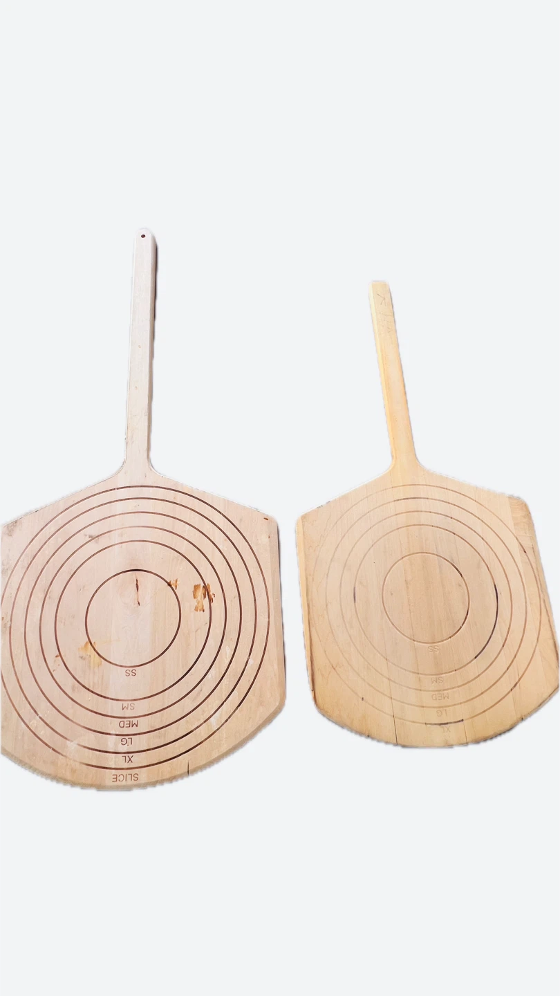 Two Wooden Pizza Peels