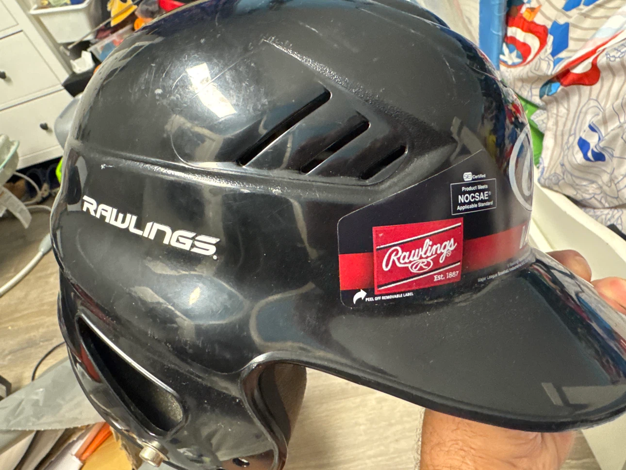 Rawlings Vapor Batting Helmet - Black - photo 3